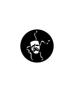 Standard Steel Gobo #76519 - Tragedy Mask - Size B (86mm)