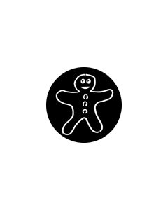 Standard Steel Gobo #76563 - Gingerbread Man - Size B (86mm)