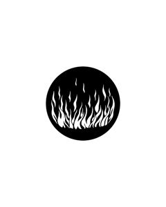 Standard Steel Gobo #79171 - Flames 5 - Size B (86mm)