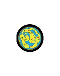 Effects Glass Gobo #86609 - World Map - Size B (86mm)