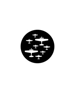 Standard Steel Gobo #76560 - World War Planes 2 - Size B (86mm)