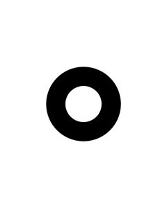 Standard Steel Gobo #77725 - Apperture 1 - Size B (86mm)