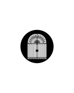 Standard Steel Gobo #79311 - Iron Gate - Size B (86mm)