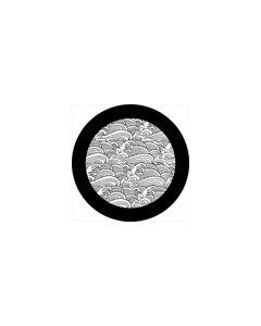 Standard Steel Gobo #78535 - Kabuki Waves - Size B (86mm)