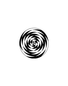 Effects Glass Gobo #81103 - 45° Shear Polar - Size B (86mm)