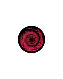 Effects Glass Gobo #86636 - Crimson Nautilus - Size B (86mm)