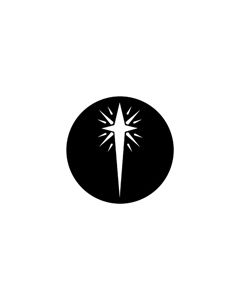 Standard Steel Gobo #71052 - Star of Bethlehem 3 - Size B (86mm)