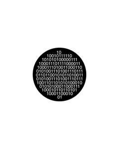 Effects Glass Gobo #81106 - Binary Brouha - Size B (86mm)