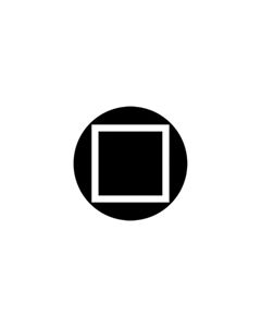 Effects Glass Gobo #81116 - Square Outline - Size B (86mm)