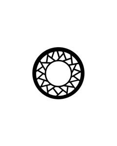 Standard Steel Gobo #78200 - Sun Circle - Size B (86mm)