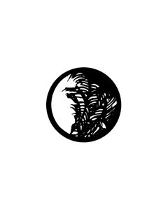 Standard Steel Gobo #77127 - Palm Leaf - Size B (86mm)