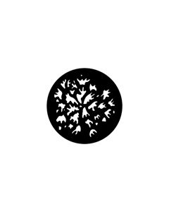 Standard Steel Gobo #77757 - Irregular Leaves - Size B (86mm)