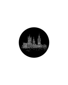 Standard Steel Gobo #77445 - Houses of Parliament - Size B (86mm)