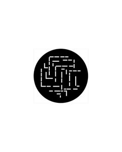 Standard Steel Gobo #74018 - Symmetric 18 - Size B (86mm)