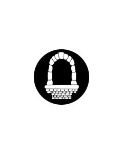 Standard Steel Gobo #76565 - Castle Window - Size B (86mm)