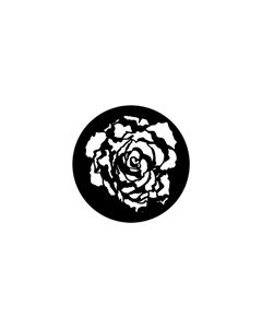 Standard Steel Gobo #78084 - Blooming Rose - Size B (86mm)