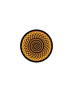Effects Glass Gobo #86644 - Spiral Bling - Size B (86mm)