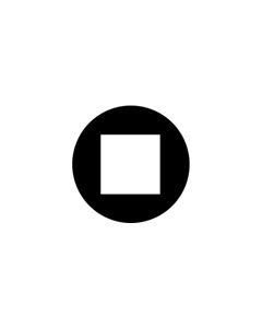 Effects Glass Gobo #81187 - Open Square - Size B (86mm)