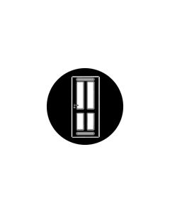 Standard Steel Gobo #76568 - Classic Door - Size B (86mm)