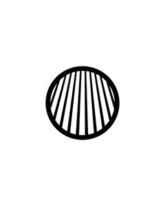 Standard Steel Gobo #78046 - Perspective Lines 1 - Size B (86mm)