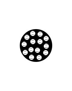 Standard Steel Gobo #76510 - Tennis Balls - Size B (86mm)