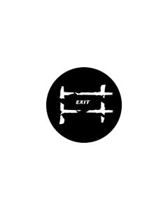 Standard Steel Gobo #77686 - Exit 2 - Size B (86mm)