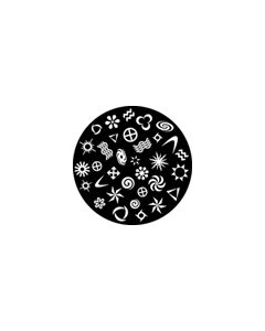 Effects Glass Gobo #81110 - Collage - Size B (86mm)
