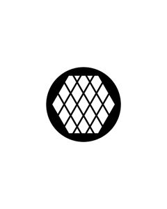 Standard Steel Gobo #78044 - Large Diamonds - Size B (86mm)