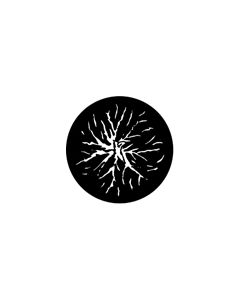 Standard Steel Gobo #77284 - Kinetic Burst - Size A 100mm)