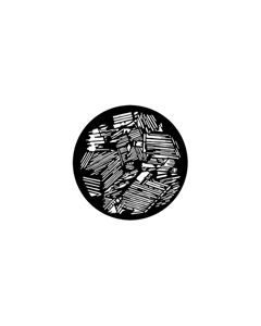 Standard Steel Gobo #77440 - Saigon Roofs 1 - Size A 100mm)
