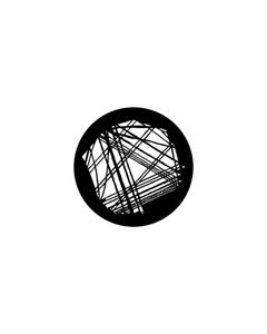 Standard Steel Gobo #78023 - Random Lines - Size A 100mm)