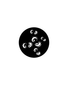 Standard Steel Gobo #78106 - Eyes - Size A 100mm)