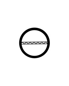 Standard Steel Gobo #78463 - Truss Line - Size A 100mm)