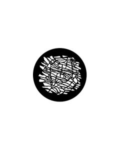 Standard Steel Gobo #77543 - Crazed - Size A 100mm)