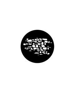 Standard Steel Gobo #77618 - Stone Wall 2 - Size A 100mm)