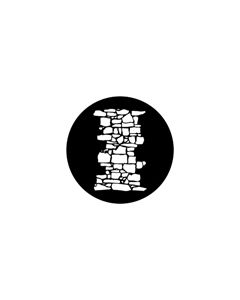 Standard Steel Gobo #77950 - Dry Stone Wall 1 - Size A 100mm)