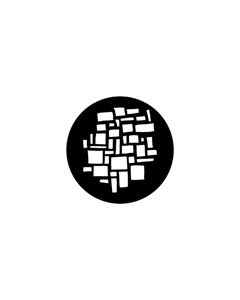 Standard Steel Gobo #77952 - Tiles - Size A 100mm)