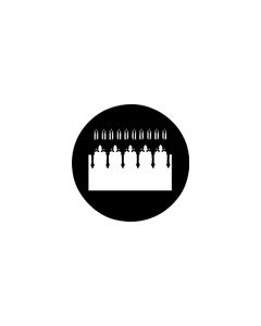 Standard Steel Gobo #78213 - Colonnade - Size A 100mm)