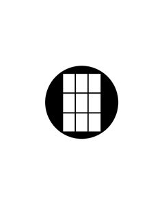 Standard Steel Gobo #78486 - 3x3 Tall - Size A 100mm)