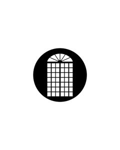 Standard Steel Gobo #79020 - Georgian Doors - Size A 100mm)