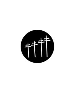 Standard Steel Gobo #77068 - Telephone Lines - Size A 100mm)