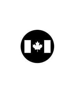 Standard Steel Gobo #77210 - Canadian Flag - Size A 100mm)