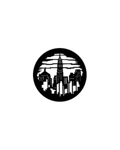Standard Steel Gobo #77306 - Skyline 2 - Size A 100mm)