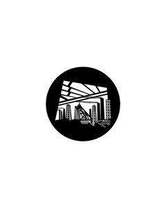 Standard Steel Gobo #77973 - Industry - Size A 100mm)