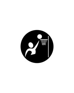 Standard Steel Gobo #78502 - Basketball - Size A 100mm)