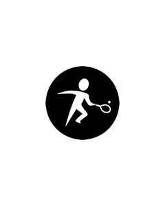 Standard Steel Gobo #78509 - Tennis - Size A 100mm)