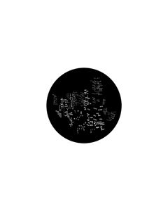 Standard Steel Gobo #79021 - Aerial Sky Scrapers - Size A 100mm)