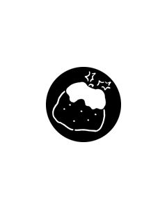 Standard Steel Gobo #76537 - Xmas Pudding - Size A 100mm)