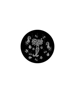 Standard Steel Gobo #76584 - Mermaid - Size A 100mm)