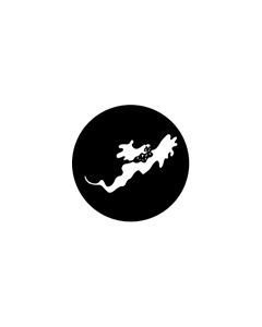 Standard Steel Gobo #77552 - Ghost 2 - Size A 100mm)